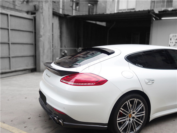 2014-2016 Porsche Panamera 970.2 OEM Style Rear Body Kit Rear Diffuser Roof Spoiler Rear Spoiler