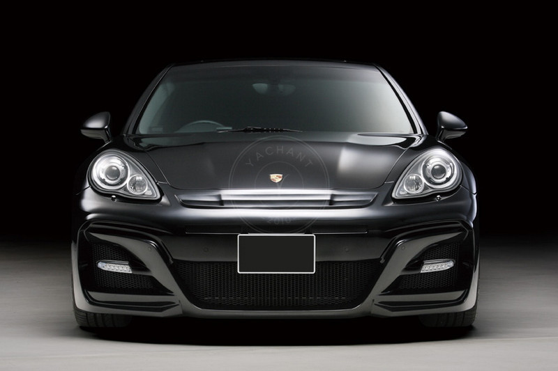 2010-2013 Porsche Panamera 970.1 WD Sports Line Black Bison Edition Style Body Kit Trunk Spoiler Front Bumper Side Skirts