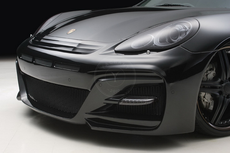 2010-2013 Porsche Panamera 970.1 WD Sports Line Black Bison Edition Style Body Kit Trunk Spoiler Front Bumper Side Skirts