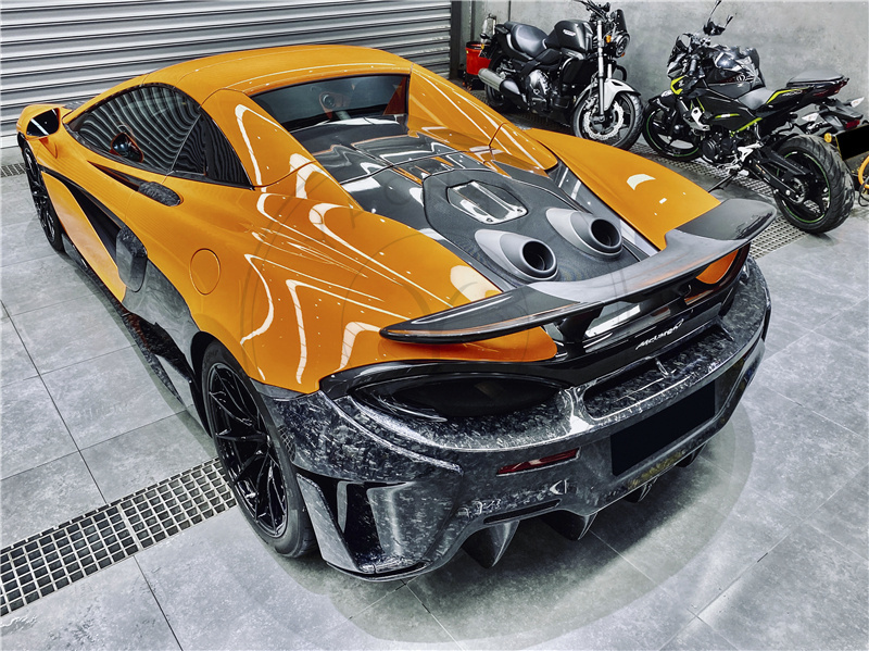 2018-2021 McLaren 600LT OEM Style Rear Bumper Side Canards Same for 540C 570S Upgrade