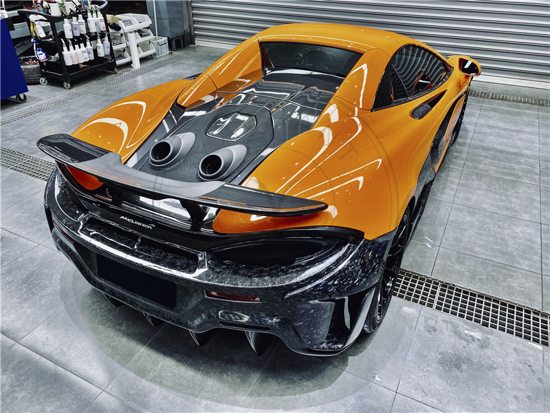 2018-2021 McLaren 600LT OEM Style Rear Bumper Side Canards Same for 540C 570S Upgrade
