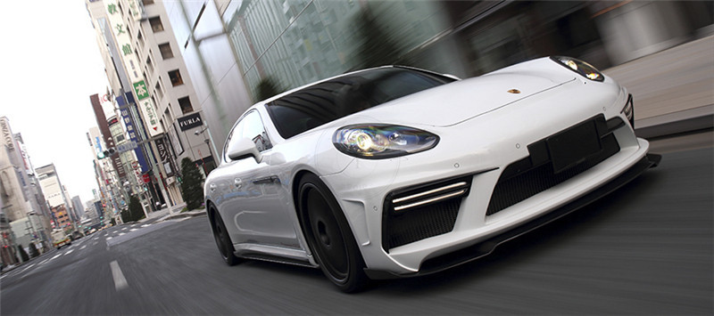 2014-2016 Porsche Panamera 970.2 GTS Turbo ATSP Style Body Kit Front Bumper Lip Side Skirt Diffuser