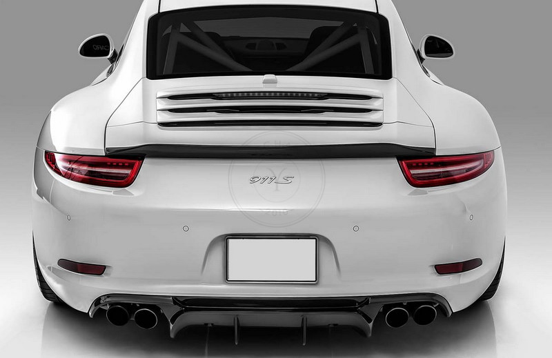 2012-2015 Porsche 911 991.1 Carrera & S VRS V-GT Edition-2 Style Rear Diffuser