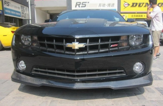 Camaro Body Kit: Carbon 2010-2013 Chevrolet Camaro Lip with Diffuser (Only Fits V6 OE Front Bumper)