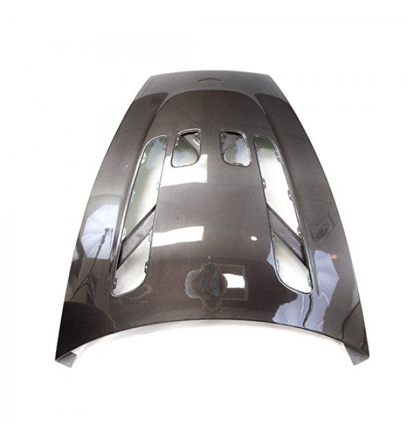 V12V Style Dry Carbon Hood w/o Vents For 06-15 Aston Martin V8 Vantage&S V12 Vantage&S