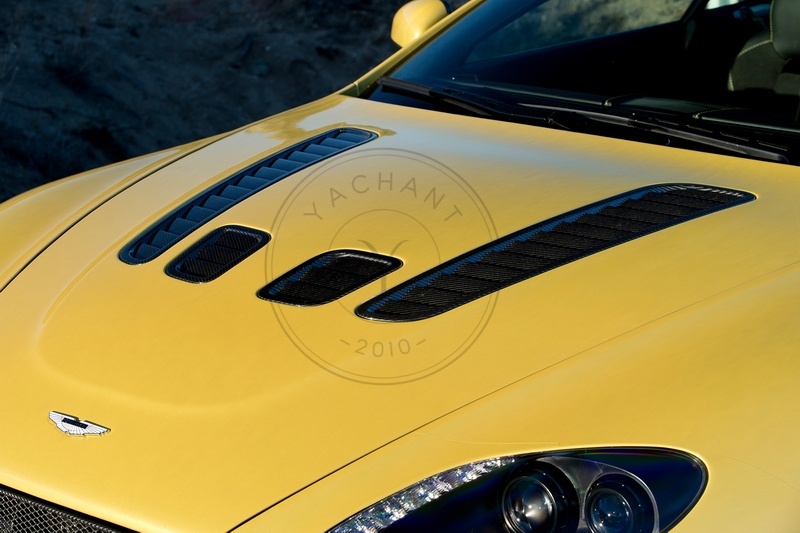 OEM Style Dry Carbon Hood Vents For 2006-2015 Aston Martin V12 Vantage