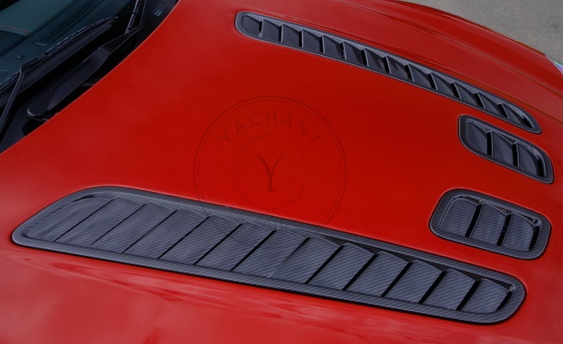 OEM Style Dry Carbon Hood Vents For 2006-2015 Aston Martin V12 Vantage