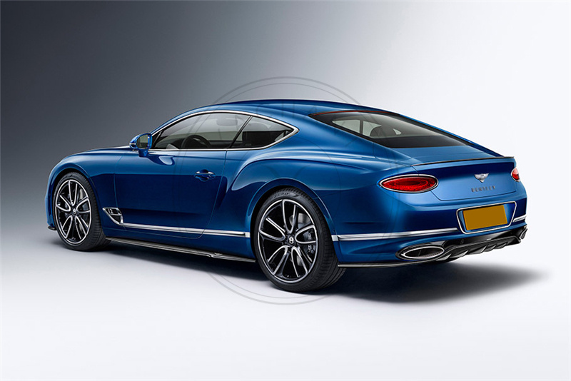 Limited Edition Style Dry Carbon Fiber Side Skirt Underboard for 2019-2021 Bentley Continental GT Coupe & Convertible