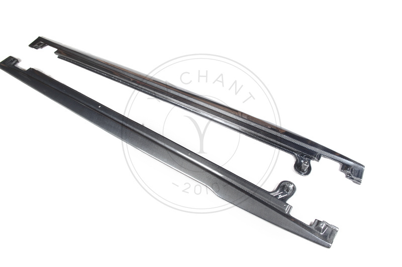 Limited Edition Style Dry Carbon Fiber Side Skirt Underboard for 2019-2021 Bentley Continental GT Coupe & Convertible