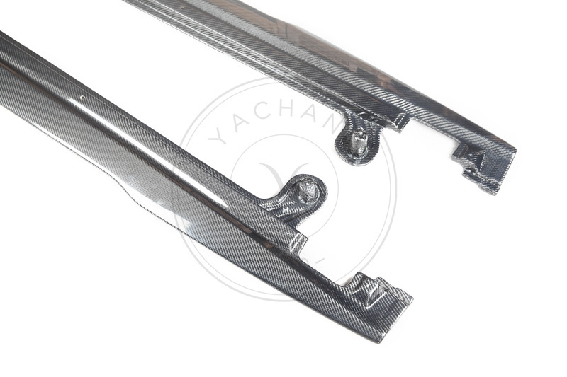 Limited Edition Style Dry Carbon Fiber Side Skirt Underboard for 2019-2021 Bentley Continental GT Coupe & Convertible