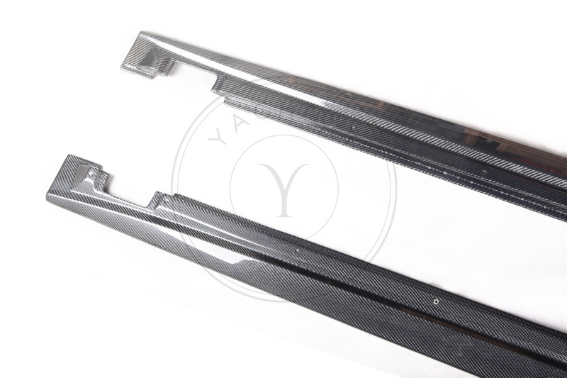 Limited Edition Style Dry Carbon Fiber Side Skirt Underboard for 2019-2021 Bentley Continental GT Coupe & Convertible