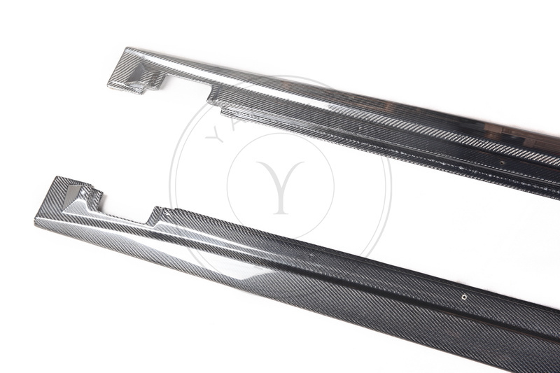 Limited Edition Style Dry Carbon Fiber Side Skirt Underboard for 2019-2021 Bentley Continental GT Coupe & Convertible