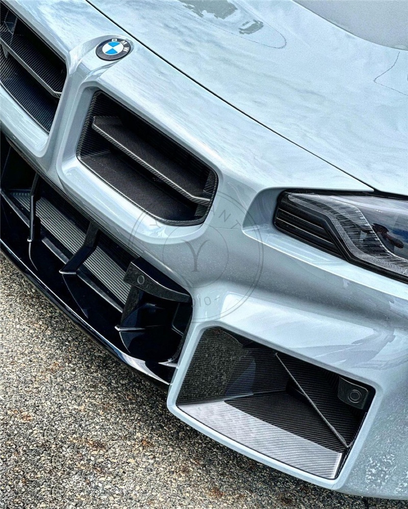 MP Style Dry Carbon Front Bumper Side Ducts Replacement For 2023-2024 BMW G87 M2
