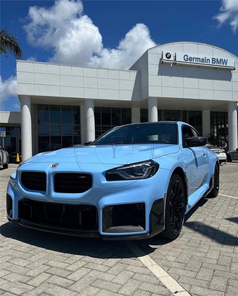 MP Style Dry Carbon Front Bumper Side Ducts Replacement For 2023-2024 BMW G87 M2
