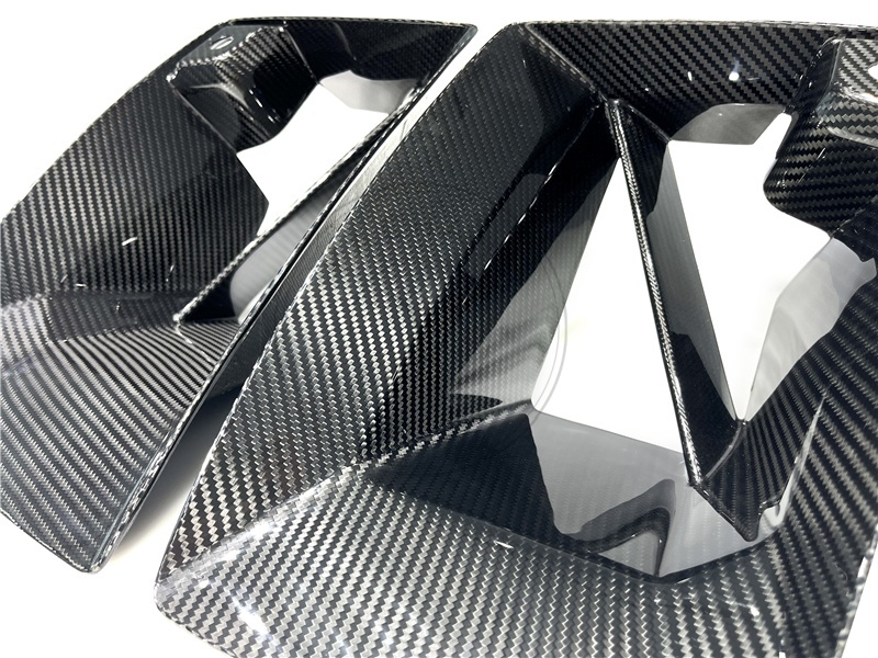 MP Style Dry Carbon Front Bumper Side Ducts Replacement For 2023-2024 BMW G87 M2