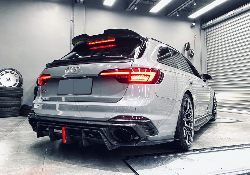 RS01R Carbon Fiber Rear Diffuser for 2017-2022 Audi RS4 B9 B9.5 Avant