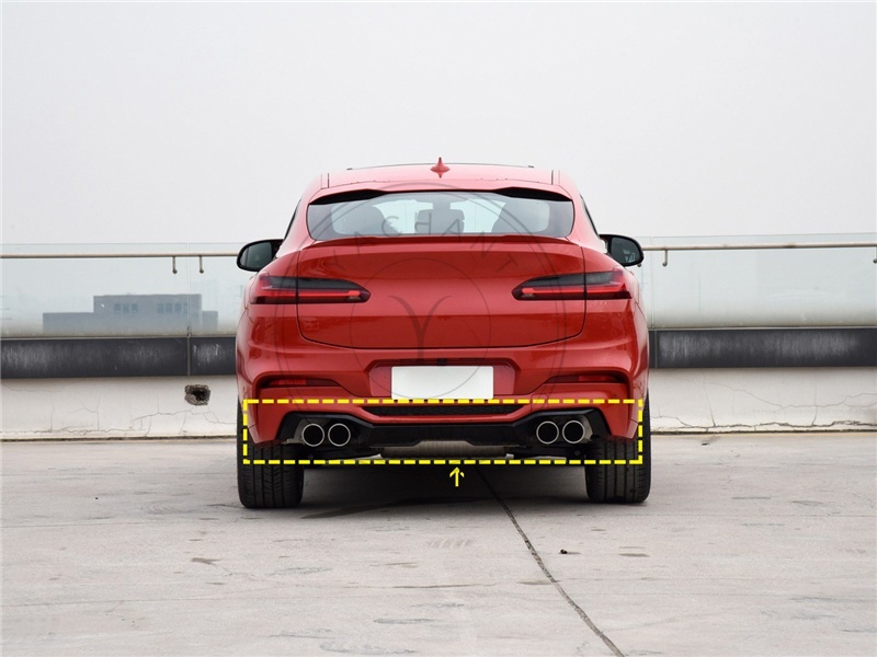 3DD Style Carbon Rear Diffuser For 2019-2021 BMW X4M F98