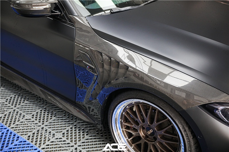 OD Style Dry Carbon Front Fender For 2021-2023 BMW G80 M3 G82 M4