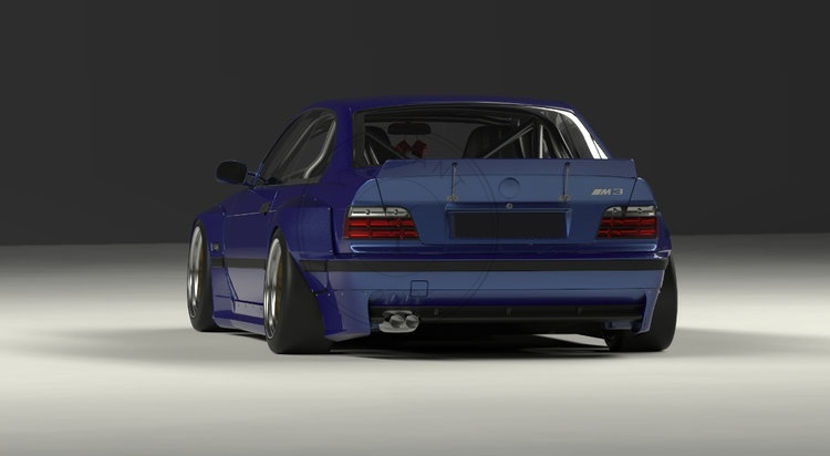 RB PD Style Fiber Glass Body Kits For 1992-1999 BMW E36 M3 Coupe