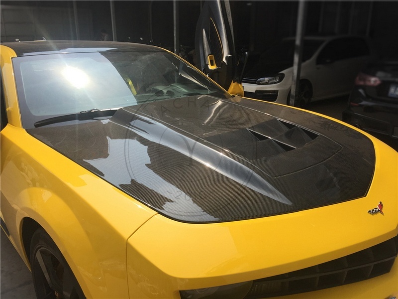 ZL1-Style Carbon Fiber Hood Bonnet For 2010-2014 Chevrolet Camaro