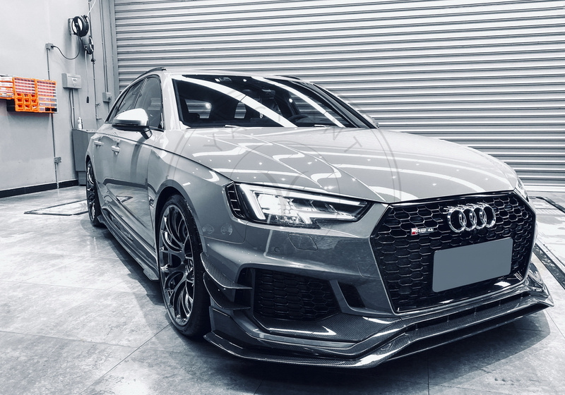 RS01R  Carbon Fiber Front Lip 2020-2022 Audi RS4 B9.5 Avant