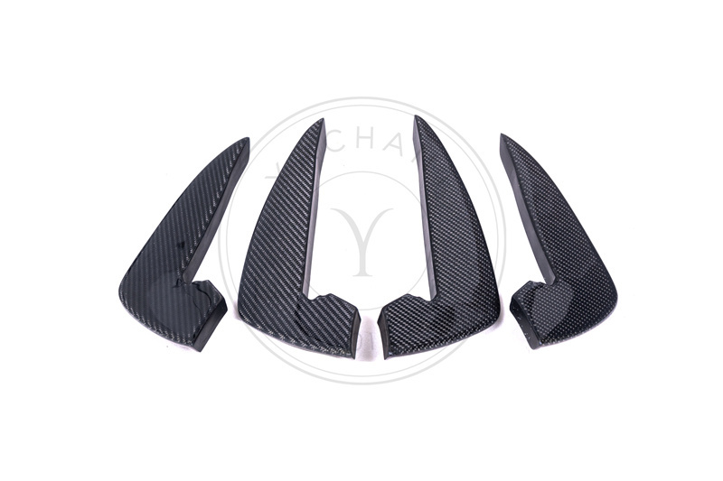 RS01R Carbon Fiber Front Bumper Canards for 2020-2022 Audi RS4 B9.5 Avant