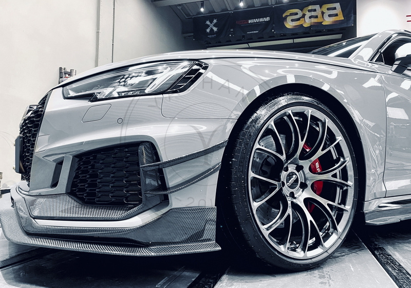 RS01R Carbon Fiber Front Bumper Canards for 2020-2022 Audi RS4 B9.5 Avant
