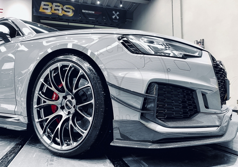 RS01R Carbon Fiber Front Bumper Canards for 2020-2022 Audi RS4 B9.5 Avant