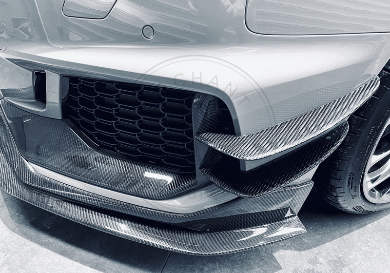 RS01R Carbon Fiber Front Bumper Canards for 2020-2022 Audi RS4 B9.5 Avant