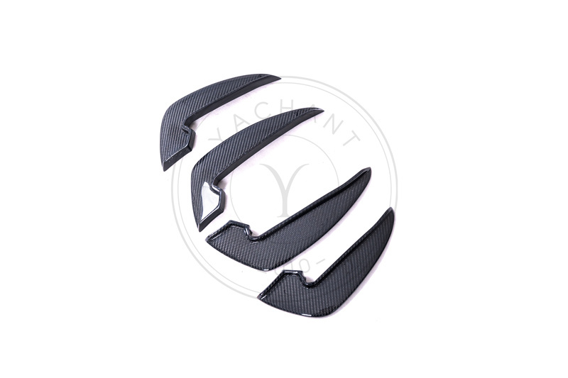 RS01R Carbon Fiber Front Bumper Canards for 2020-2022 Audi RS4 B9.5 Avant