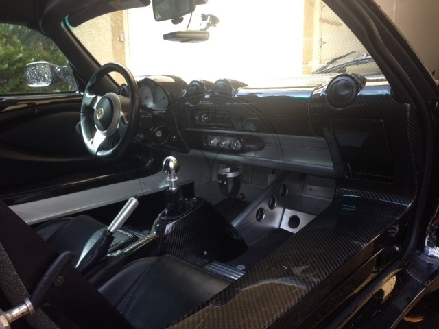 Dry Carbon LHD Center Air Con Vents & Radio Surround Panel Replacement For 08-11 Lotus Exige S2 Elise S2 LHD