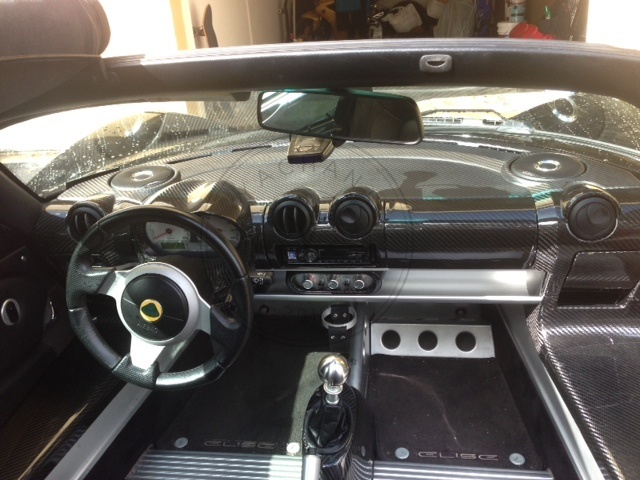 Dry Carbon LHD Center Air Con Vents & Radio Surround Panel Replacement For 08-11 Lotus Exige S2 Elise S2 LHD