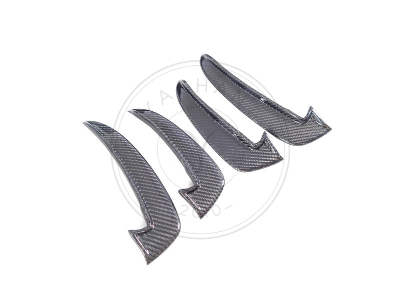 BKSS Style Carbon Fiber Front Bumper Canards for 2020-2025 Audi S4 Avant B9.5 Avant