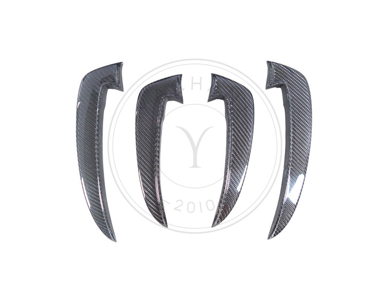 BKSS Style Carbon Fiber Front Bumper Canards for 2020-2025 Audi S4 Avant B9.5 Avant