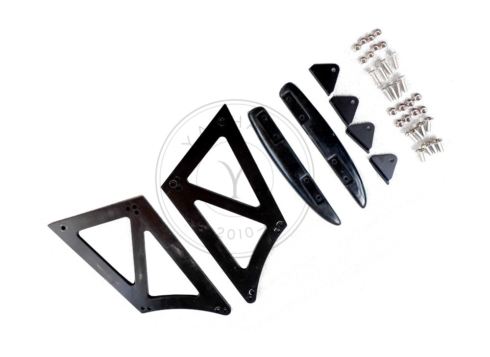 Type 8V VTX Type-2 Style Carbon Fiber 1600mm GT Wing for 13-20 Audi RS3 S3 A3 S-Line Sedan (Side Mounts)