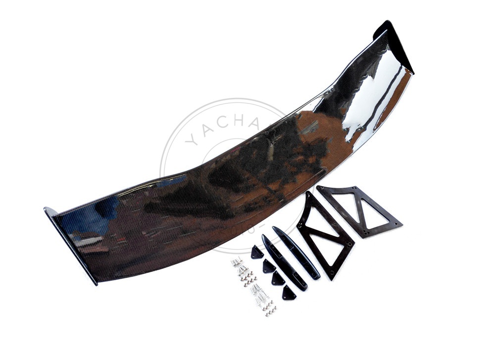 Type 8V VTX Type-2 Style Carbon Fiber 1600mm GT Wing for 13-20 Audi RS3 S3 A3 S-Line Sedan (Side Mounts)