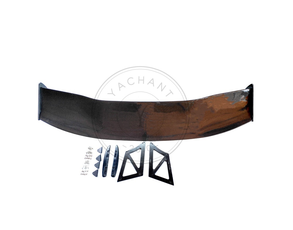 Type 8V VTX Type-2 Style Carbon Fiber 1600mm GT Wing for 13-20 Audi RS3 S3 A3 S-Line Sedan (Side Mounts)