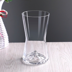 OEM ODM Custom Hand Blown Lead Free Crystal Borosilicate Glass Volcano Style Whiskey Rocks Glass with 3D Mountain Base,卸売ガラス製品＆カスタムキャンドルジャー製造メーカー | Ruixin Glass,OEM ODM Custom Hand Blown Lead Free Crystal Borosilicate Glass Volcano Style Whiskey Rocks Glass with 3D Mountain Base