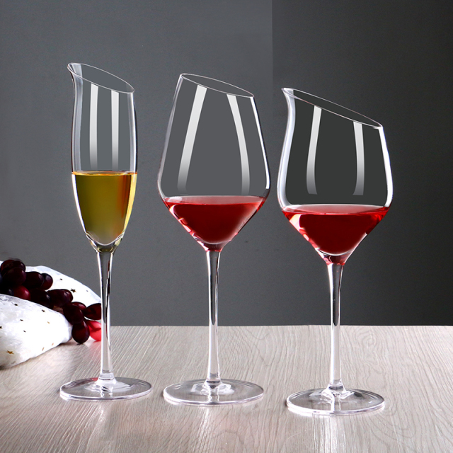 High Quality Personalised 480 ml Lead Free Crystal Glass ultra Thin Wedding Flute champagne Bulk Slanted Wine Glasses,도매 유리제품 및 맞춤형 캔들 자 제조업체 | Ruixin Glass,High Quality Personalised 480 ml Lead Free Crystal Glass ultra Thin Wedding Flute champagne Bulk Slanted Wine Glasses