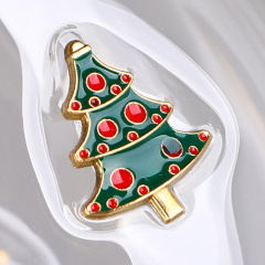 Enamel pine tree