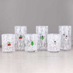 Wholesale Speckled Glass Crystal clear Customized Handmade Collins Highball Glass Tumbler Set 300ml,Wholesale Glassware & Custom Candle Jar Manufacturer | Ruixin Glass,Wholesale Speckled Glass Crystal clear Customized Handmade Collins Highball Glass Tumbler Set 300ml