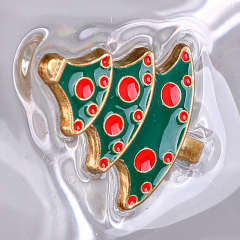 Enamel pine tree