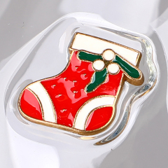 Enamel Christmas socks