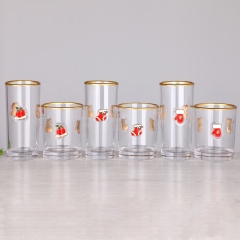 Ready to Ship Christmas Fruit Raised 3D Enamel Applique Motif Gold Rim Highball Cooler Double Old Fashioned Rocks Tumbler Glass,Wholesale Glassware & Custom Candle Jar Manufacturer | Ruixin Glass,Ready to Ship Christmas Fruit Raised 3D Enamel Applique Motif Gold Rim Highball Cooler Double Old Fashioned Rocks Tumbler Glass