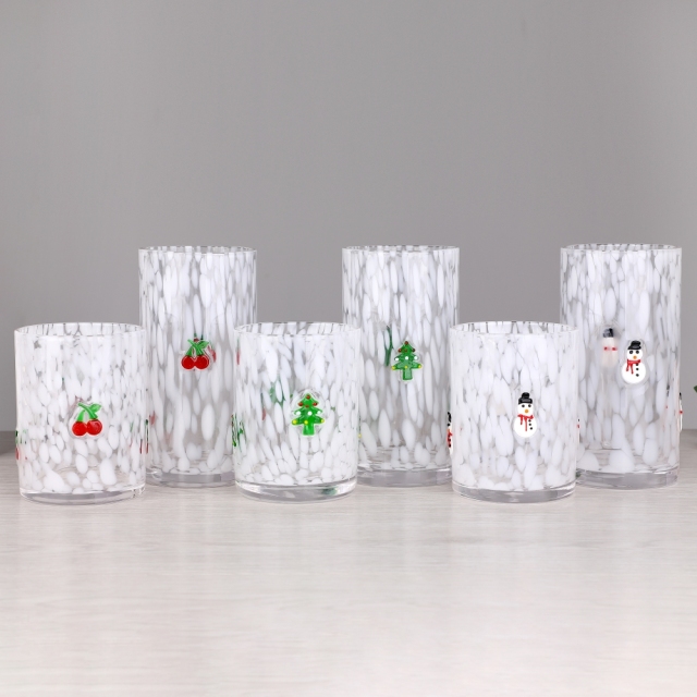 Wholesale Speckled Glass Crystal clear Customized Handmade Collins Highball Glass Tumbler Set 300ml,Wholesale Glassware & Custom Candle Jar Manufacturer | Ruixin Glass,Wholesale Speckled Glass Crystal clear Customized Handmade Collins Highball Glass Tumbler Set 300ml