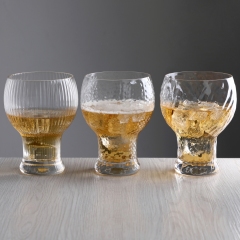 Wholesale Custom 500ml Modern Japanese Style Hammered Ribbed Swirl Stemless IPA Sensory Drinking Craft Beer Tulip Glass Tumbler,Fabricante Mayorista de Artículos de Vidrio y Tarros de Vela Personalizados | Ruixin Glass,Wholesale Custom 500ml Modern Japanese Style Hammered Ribbed Swirl Stemless IPA Sensory Drinking Craft Beer Tulip Glass Tumbler