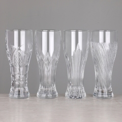 Wholesale Custom 10oz 15oz Premium Heavy Base Faceted Diamond-Pattern Clear Textured Pint Pilsner Beer Drinking Glasses,Оптовые поставки стеклянной посуды и производство индивидуальных свечных банок | Ruixin Glass,Wholesale Custom 10oz 15oz Premium Heavy Base Faceted Diamond-Pattern Clear Textured Pint Pilsner Beer Drinking Glasses