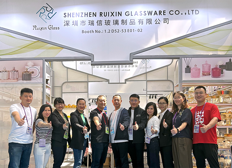 Overhead view of the professionally arranged exhibition booth