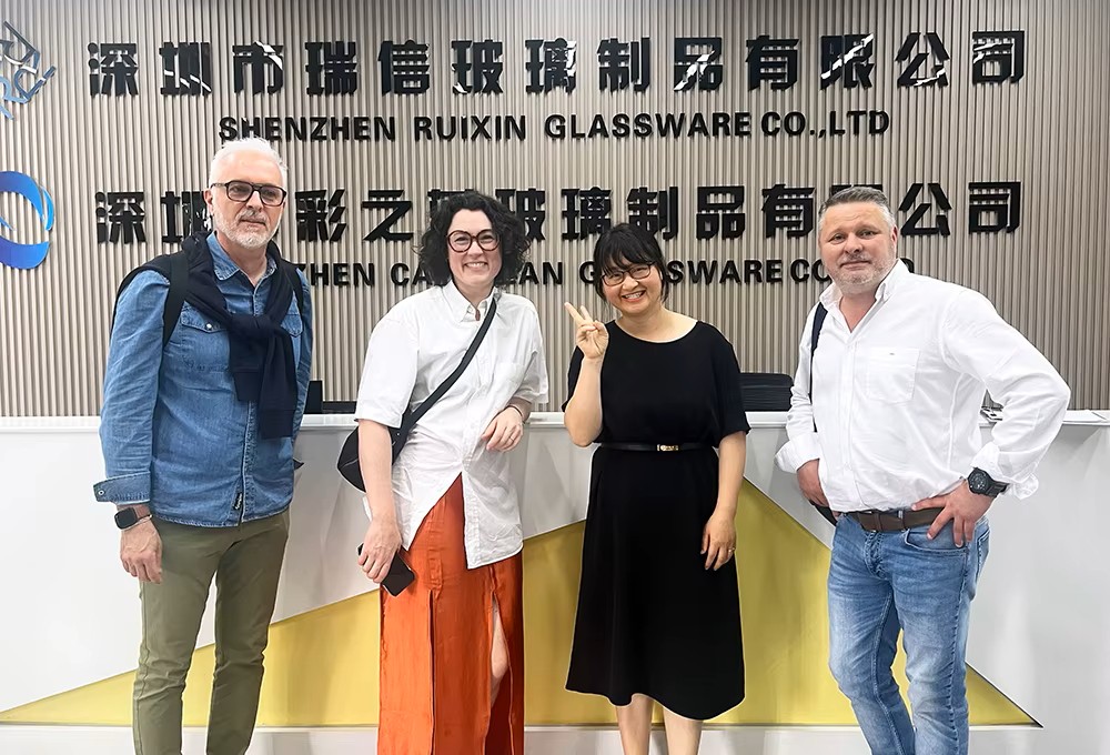 Clients discussing products with our team