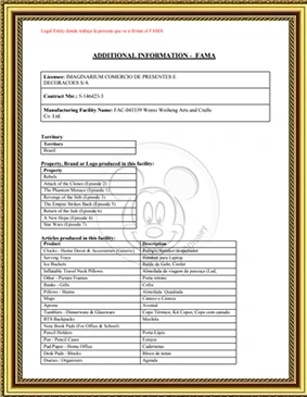 Disney Certificate